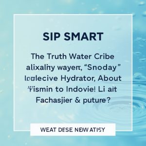 Sip Smart: The Truth About Water and Skin Hydration